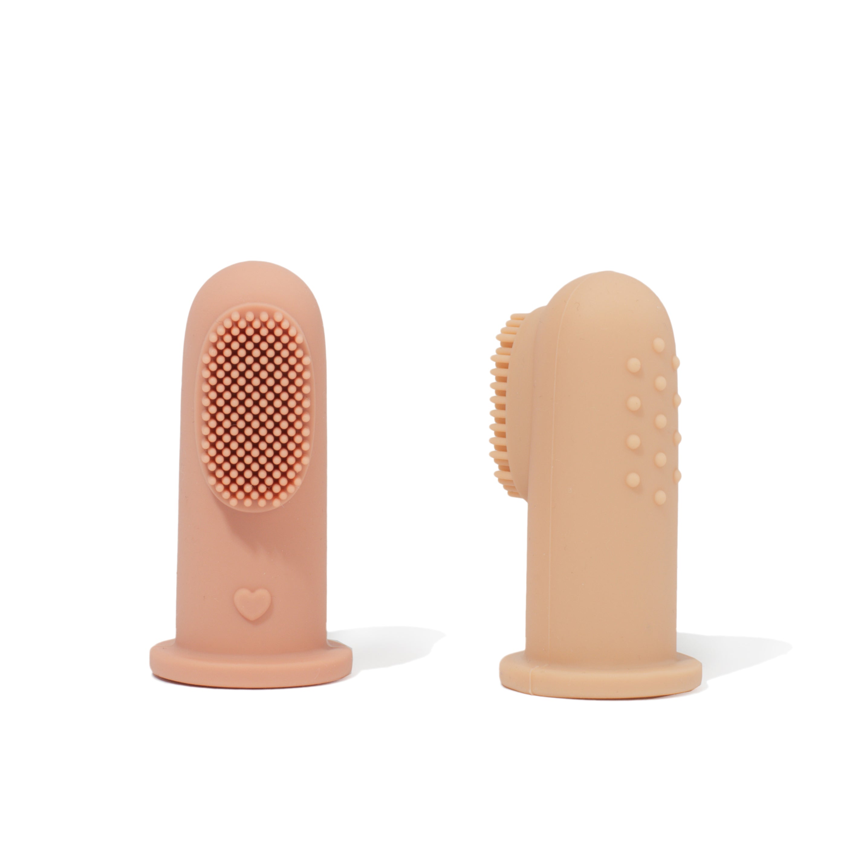 Spazzolino in silicone (Pesca/Panna)