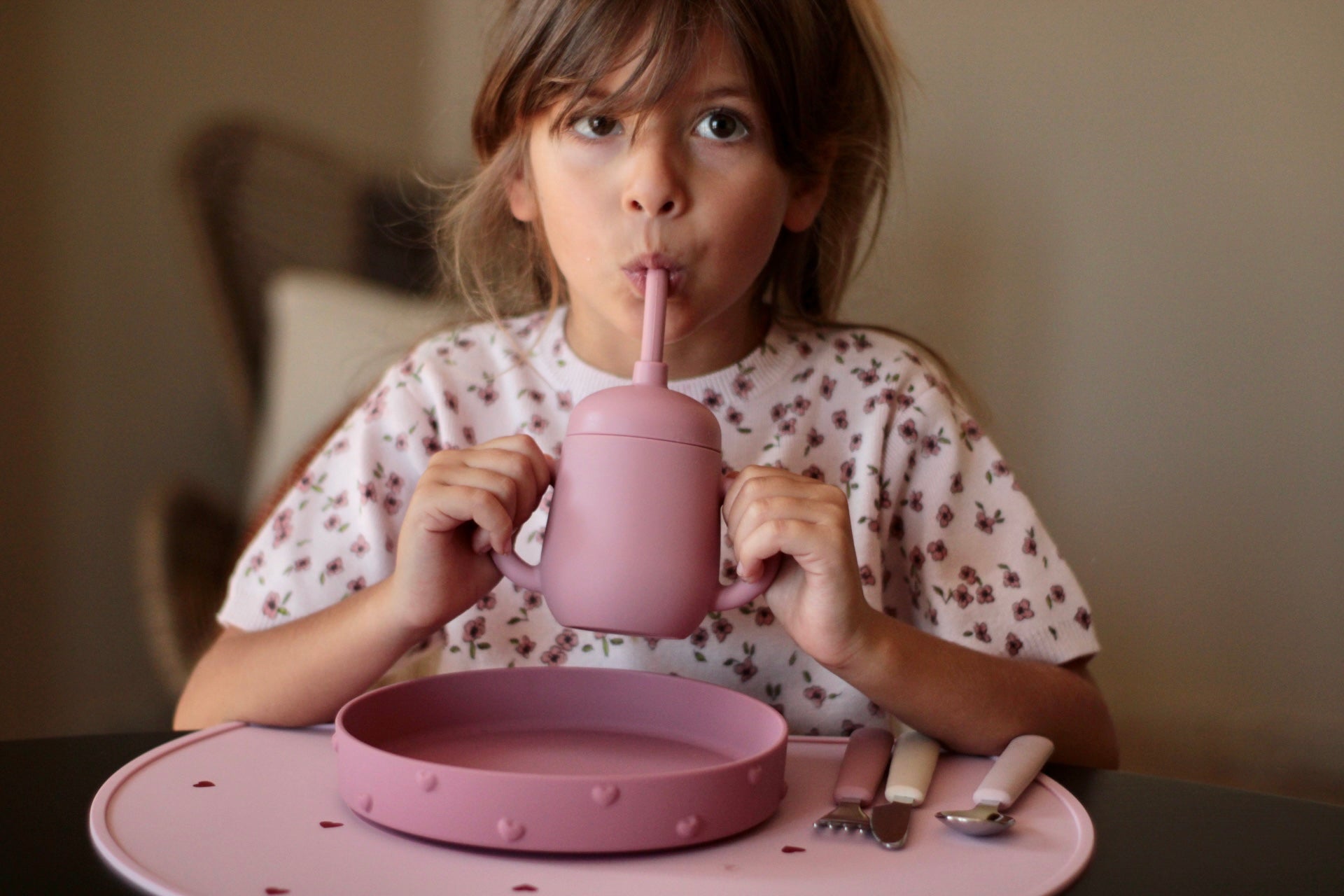 Bicchiere 3 in 1 - Rosa antico - Soina