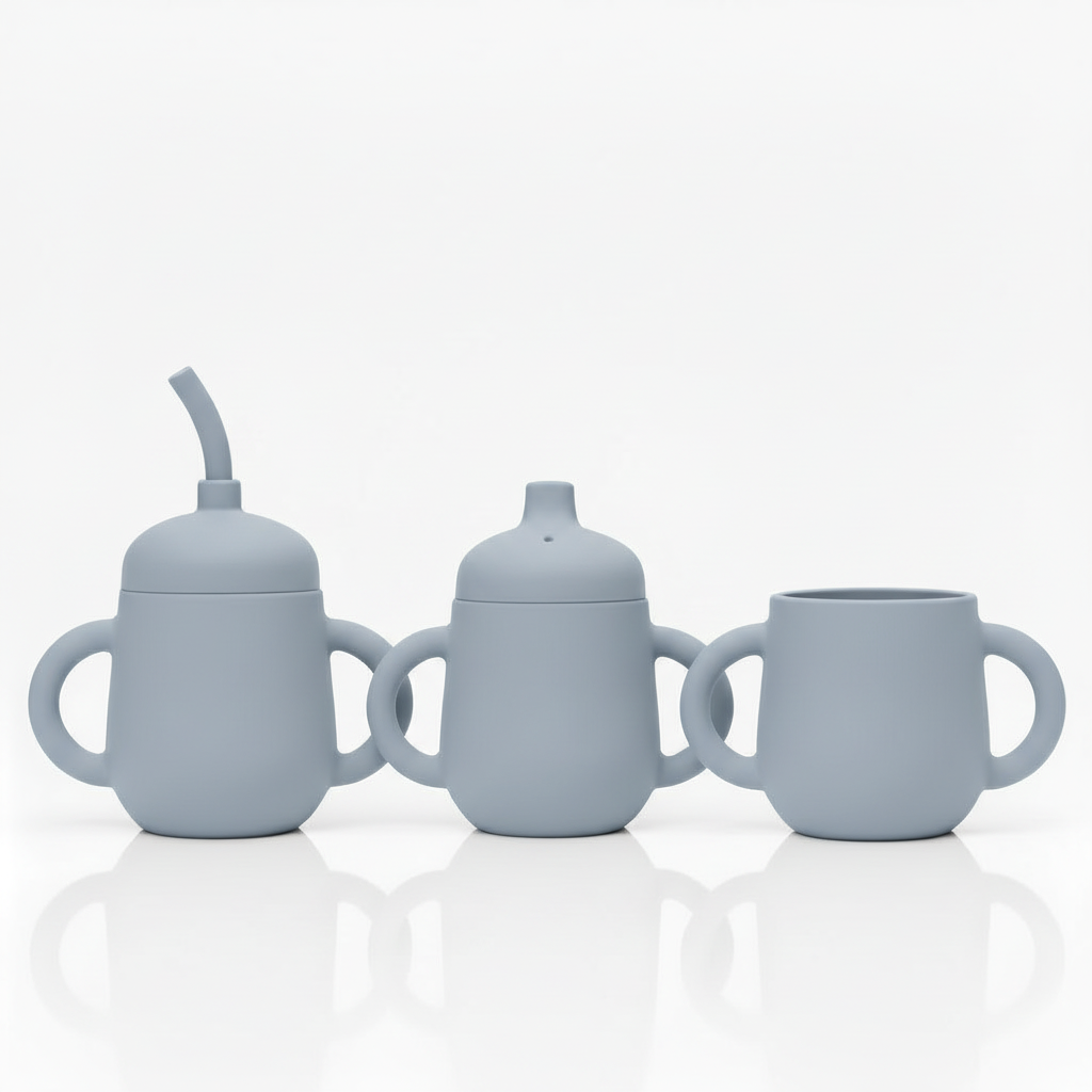 Bicchiere 3 in 1 - Grigio perla - Soina