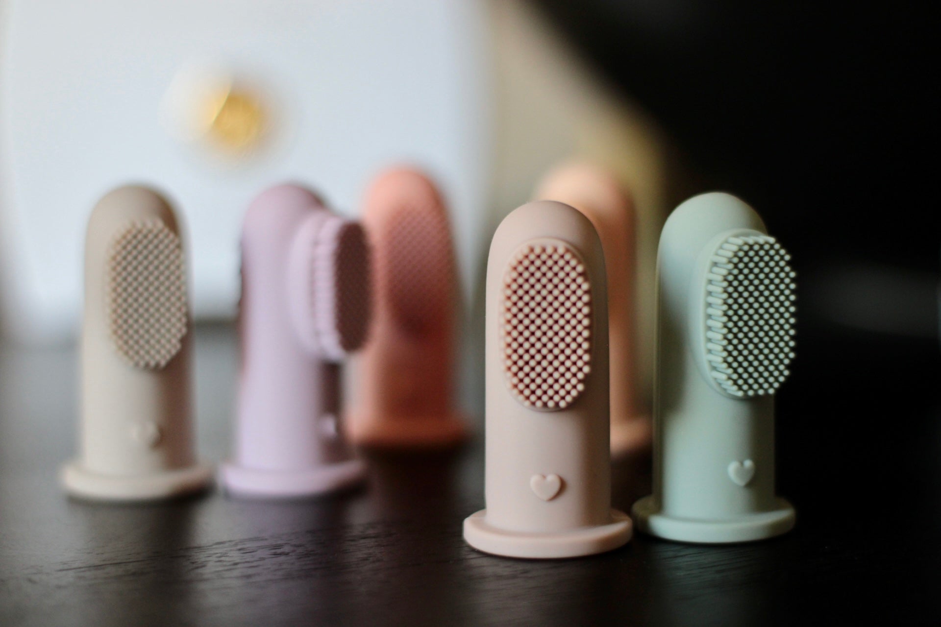 Silicone Toothbrush (Peach/Cream)