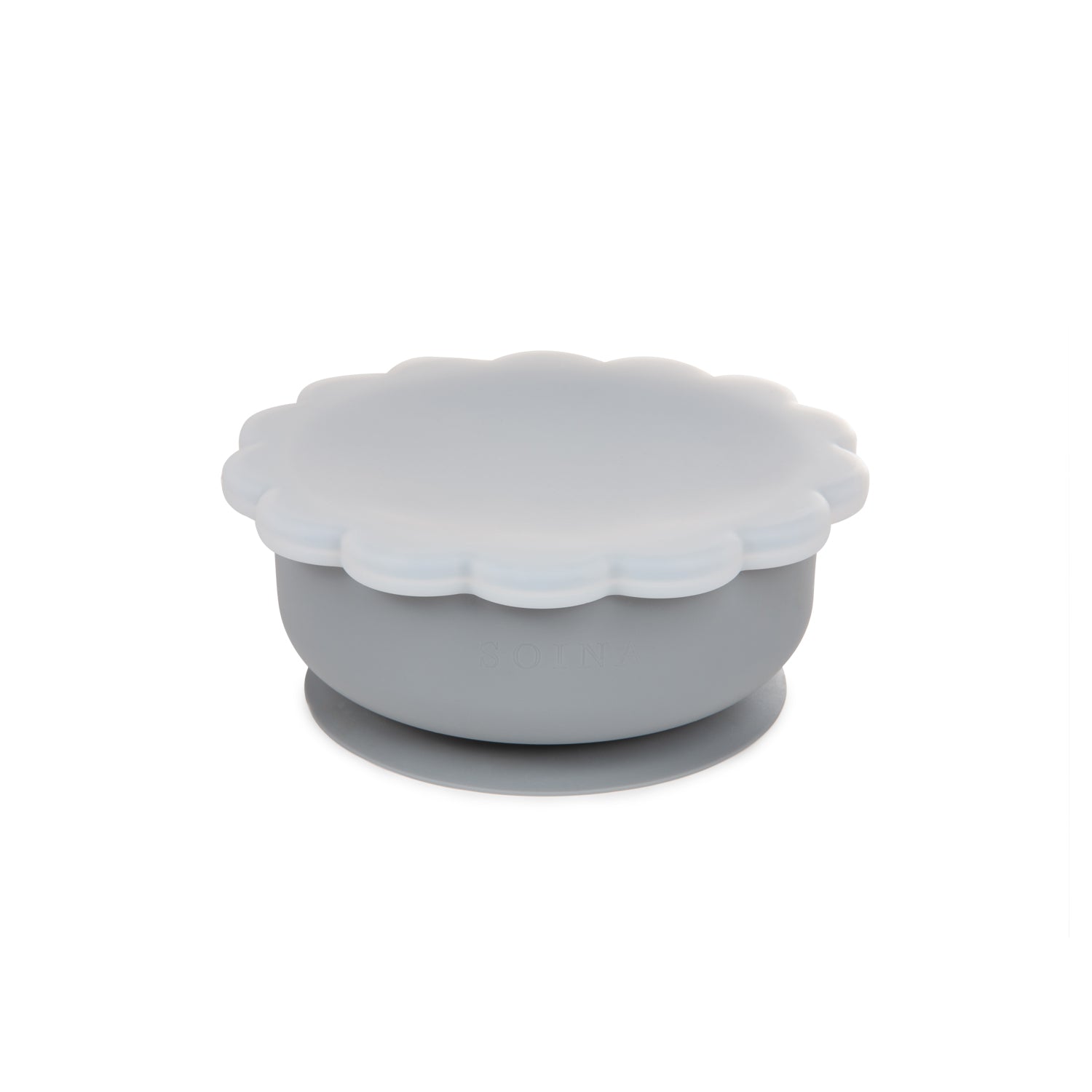Ciotola in silicone con ventosa Eden (Grigio perla)