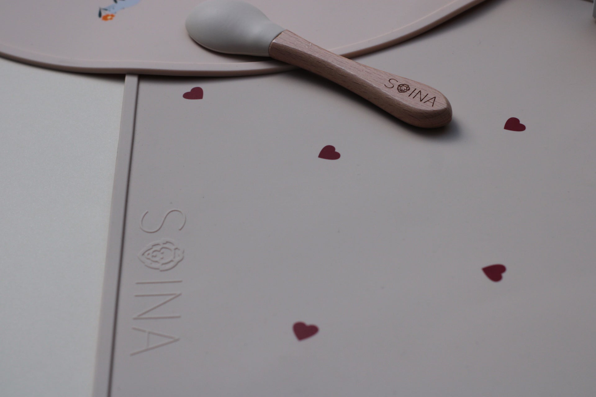 Tovaglietta in silicone Amore - Avorio