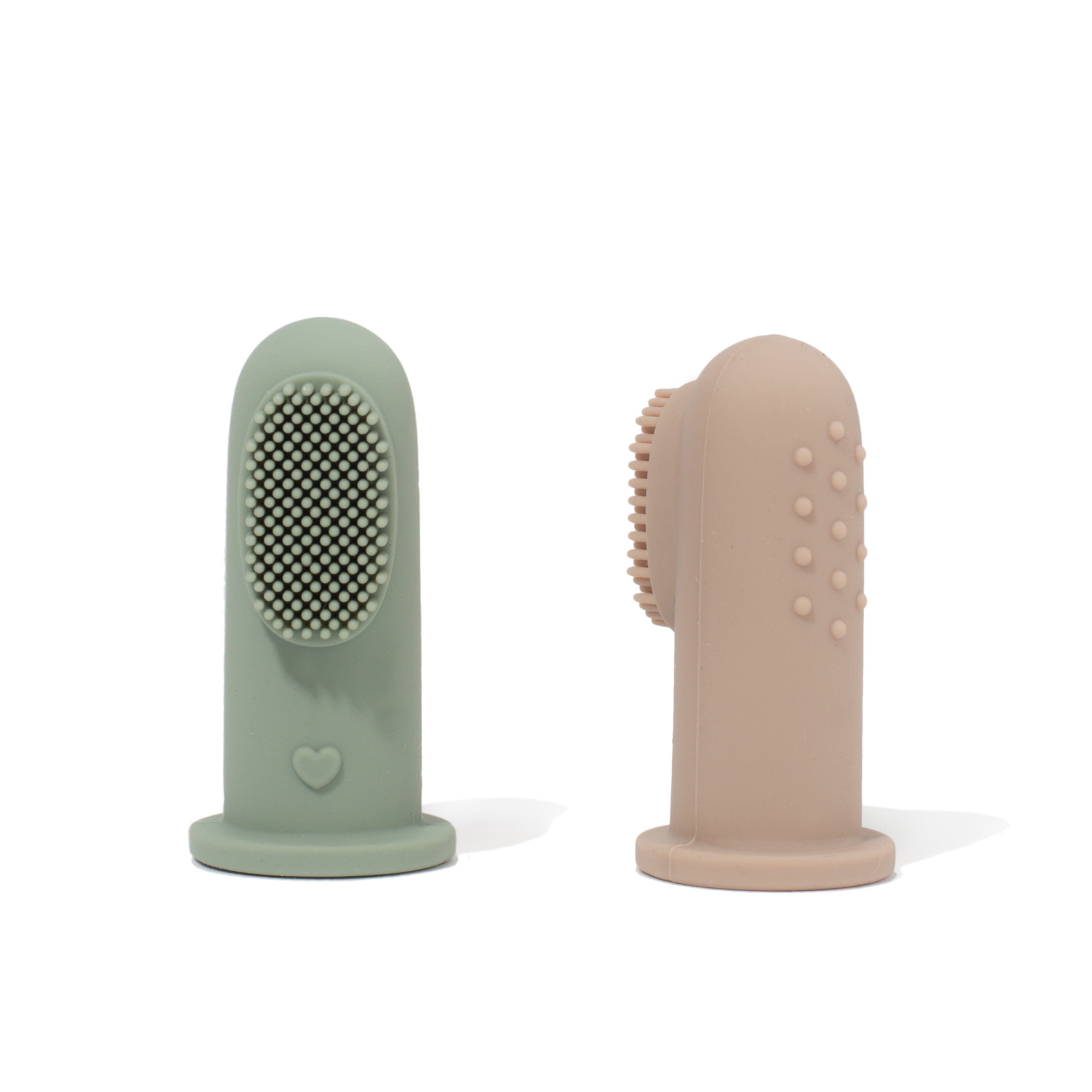 Silicone Toothbrush (Peach/Cream)