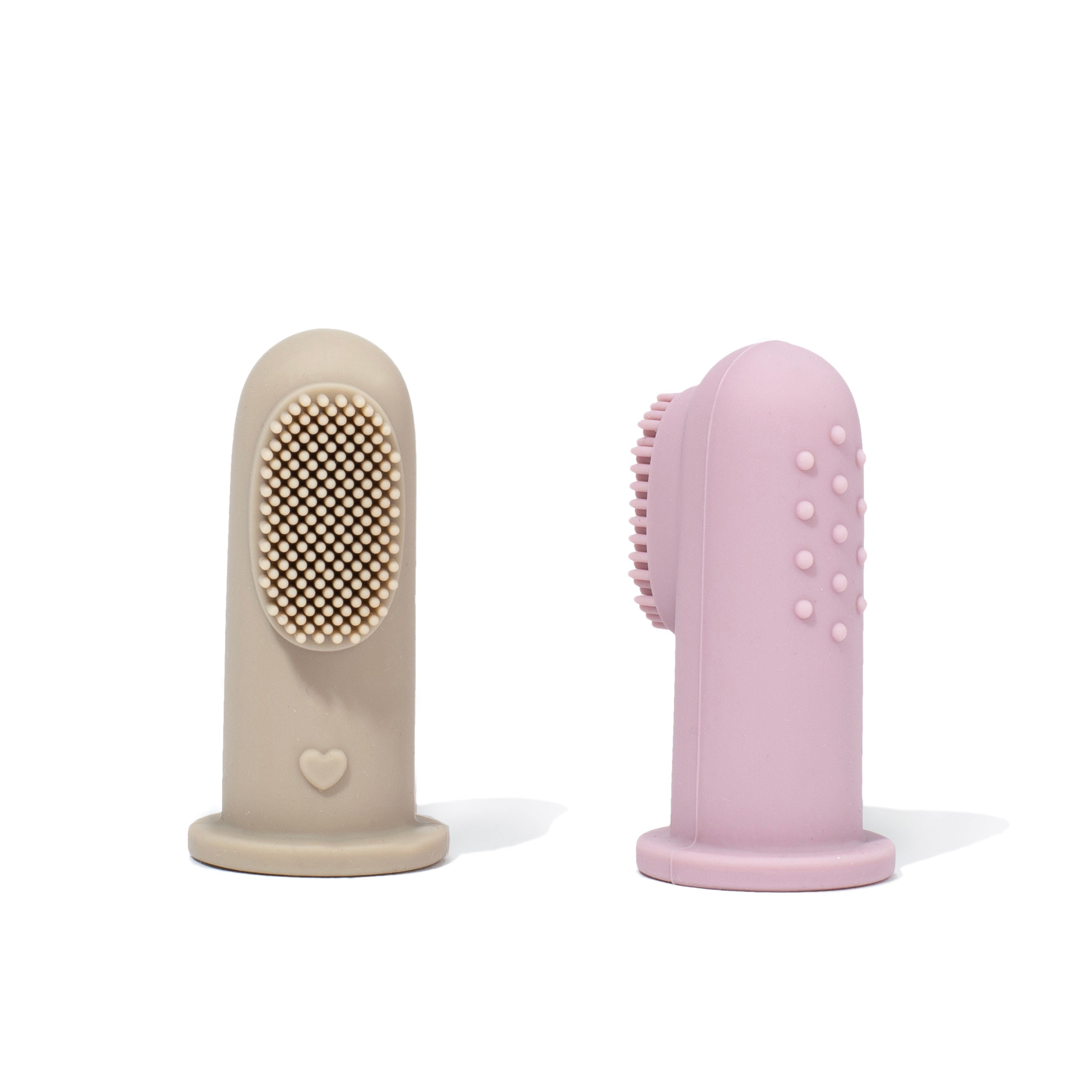 Silicone Toothbrush (Peach/Cream)