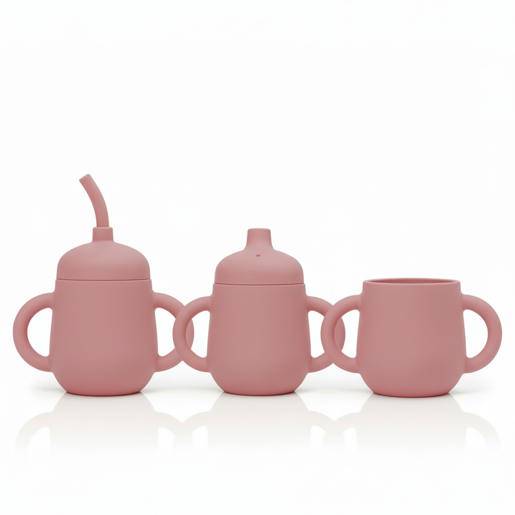 Bicchiere 3 in 1 - Rosa antico - Soina