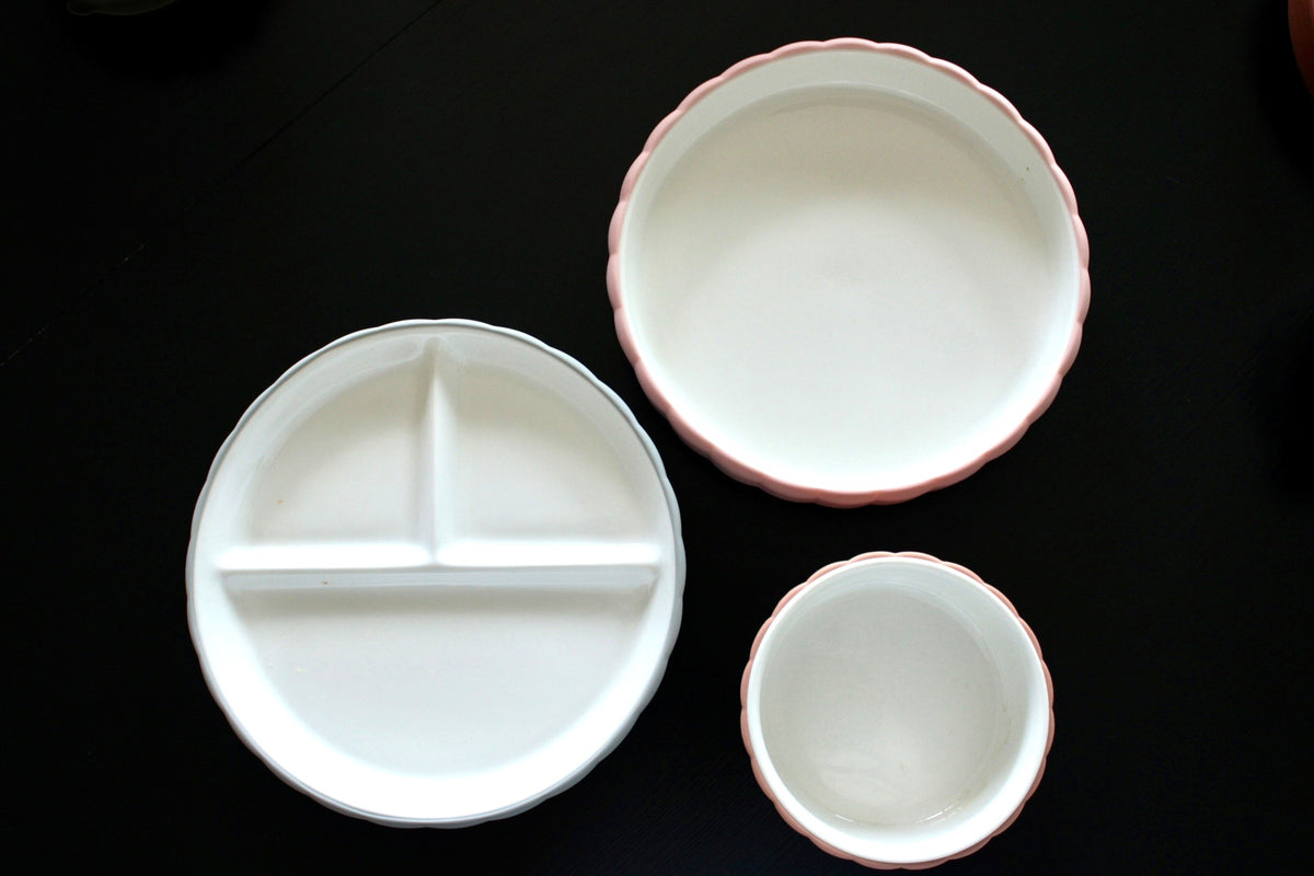 Piatto in ceramica + base in silicone