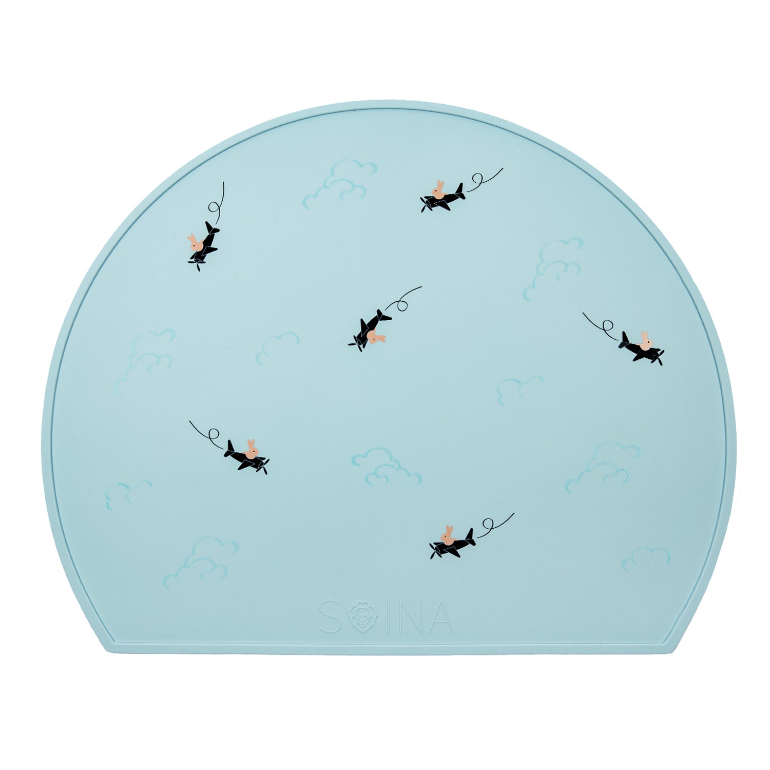 Set de table en silicone cerise-pêche