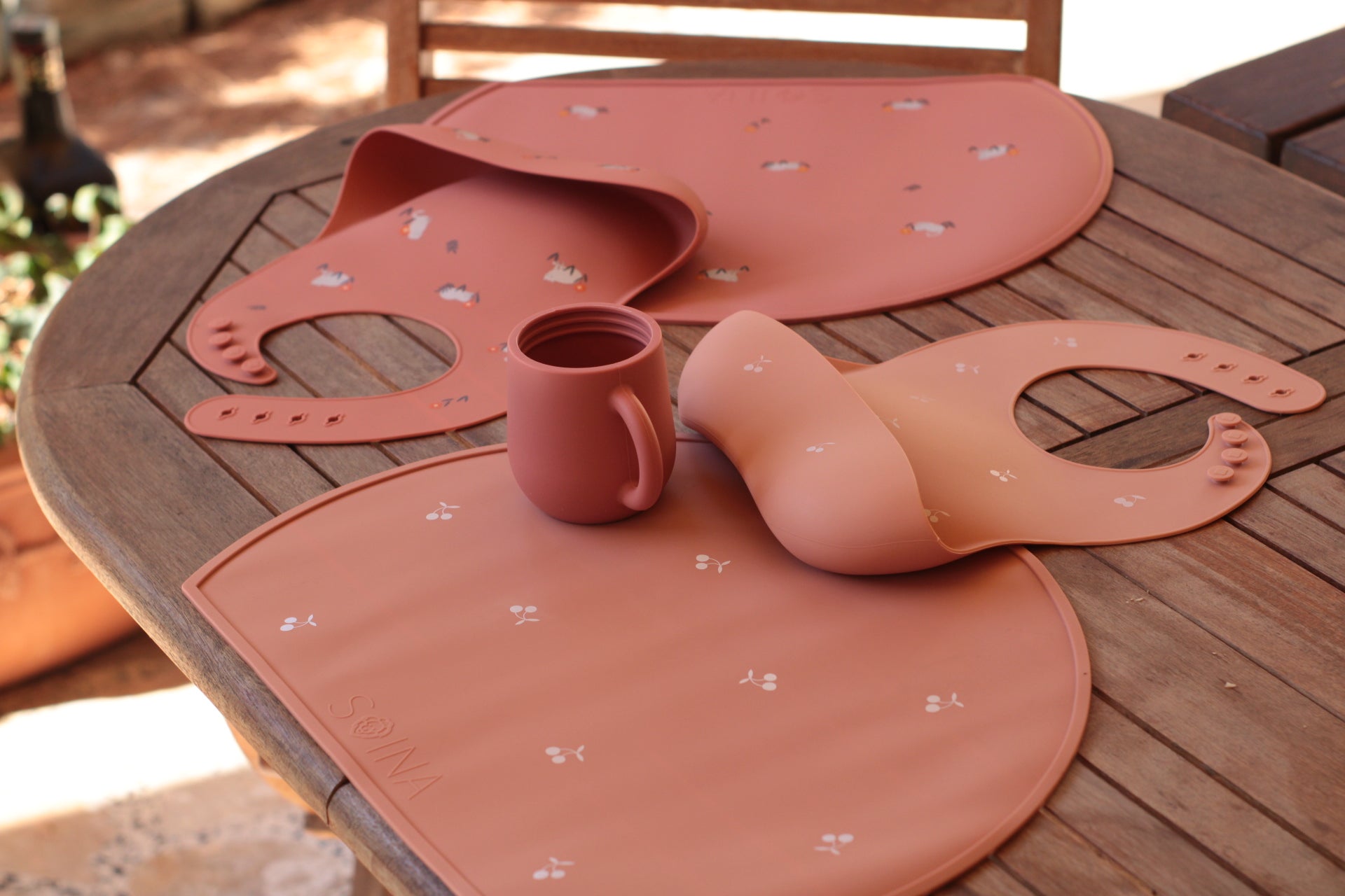 Tovaglietta in silicone Gatto - Terracotta